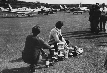 Getting prizes ready for the Air Rally in 1972.