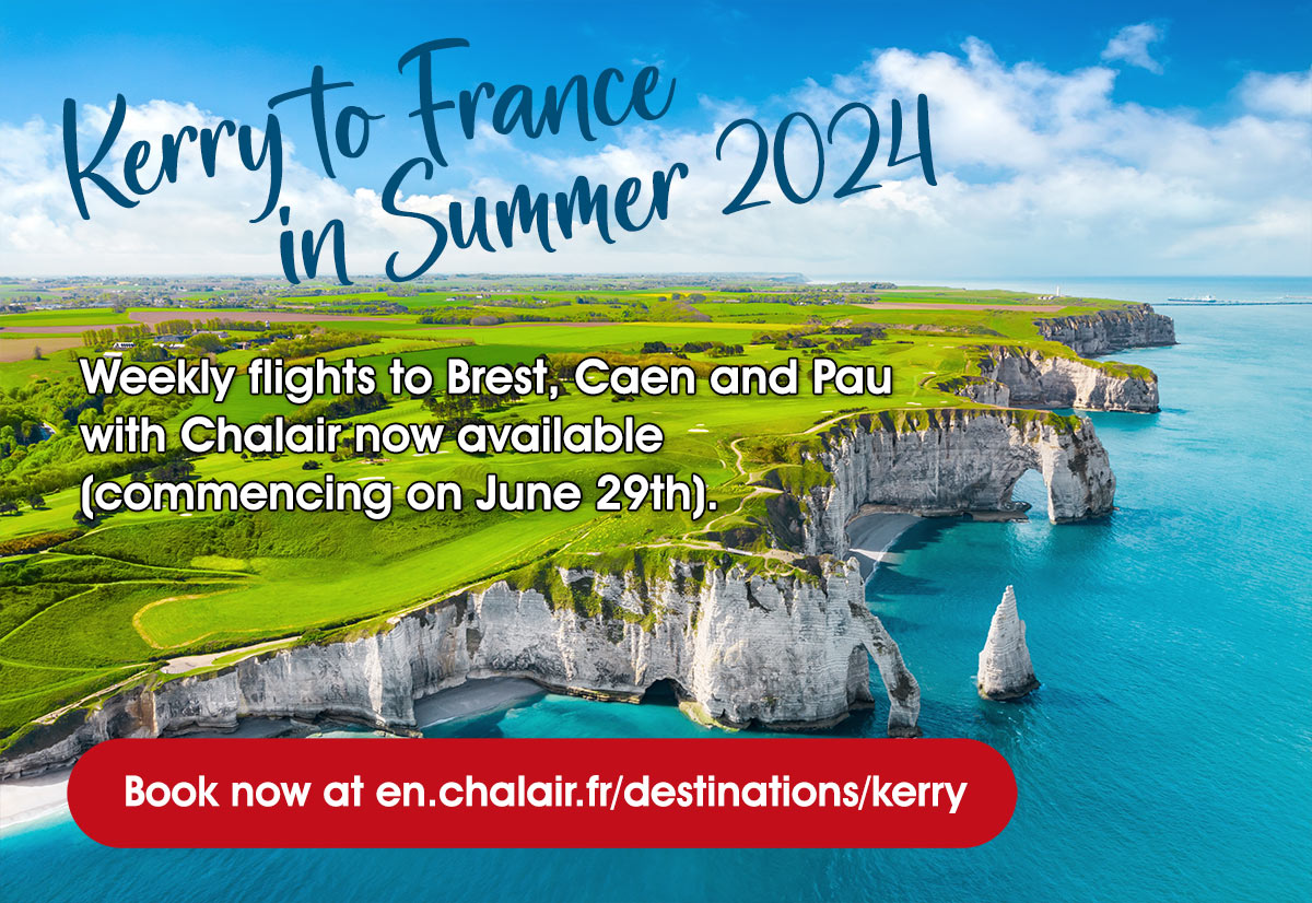 Fly Kerry to France in Summer 2024